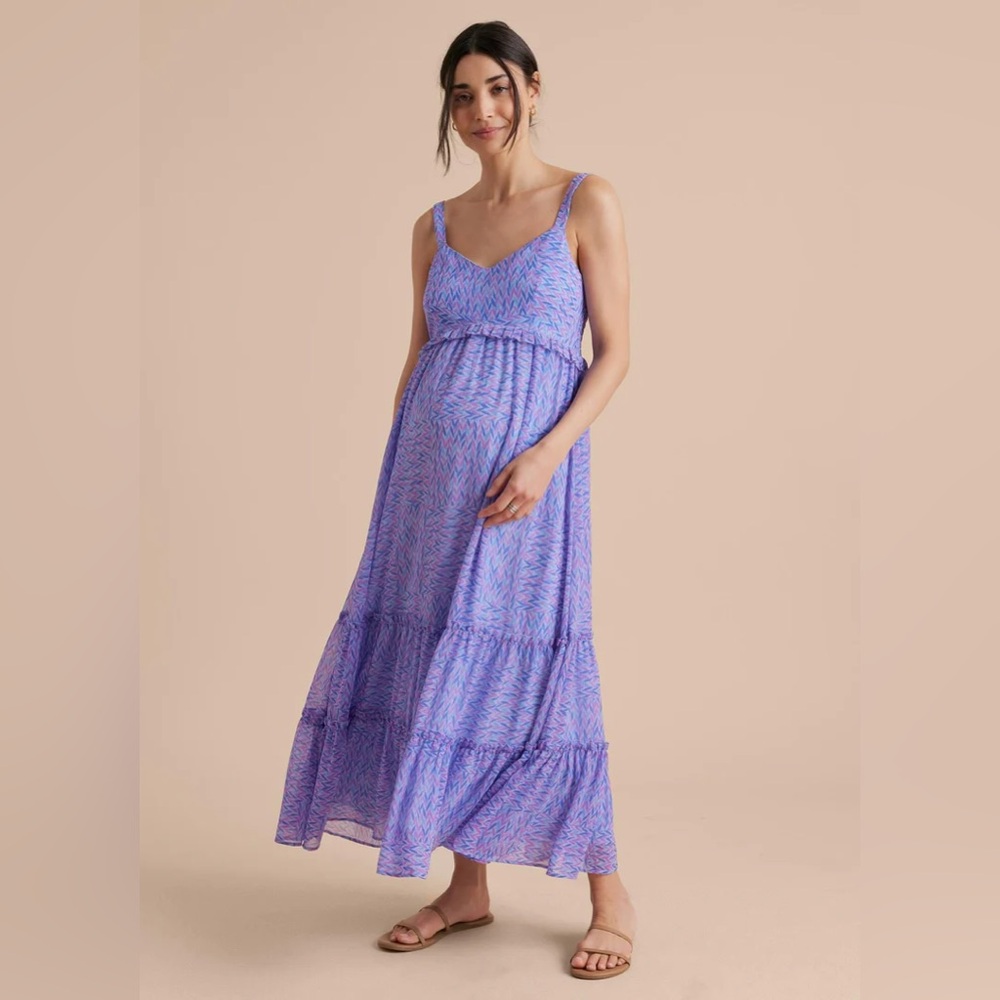 HATCH Tiered Ruffle Maxi Dress